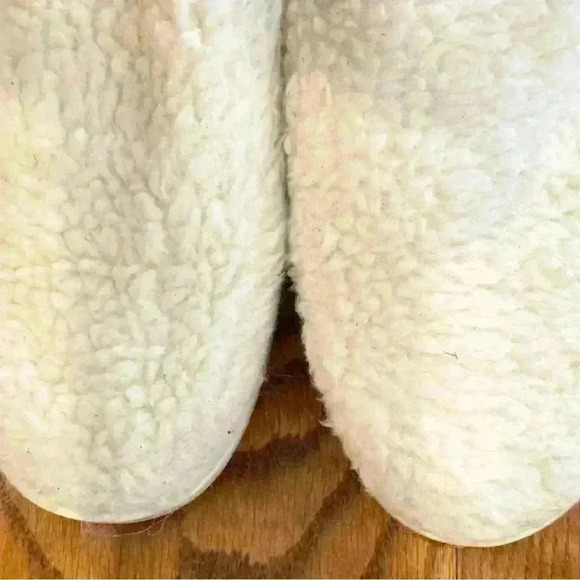 ALLBIRDS Wool Lounger Fluffs Loafers Shearling Sherpa Fleece Size 9 - Picture 3 of 12